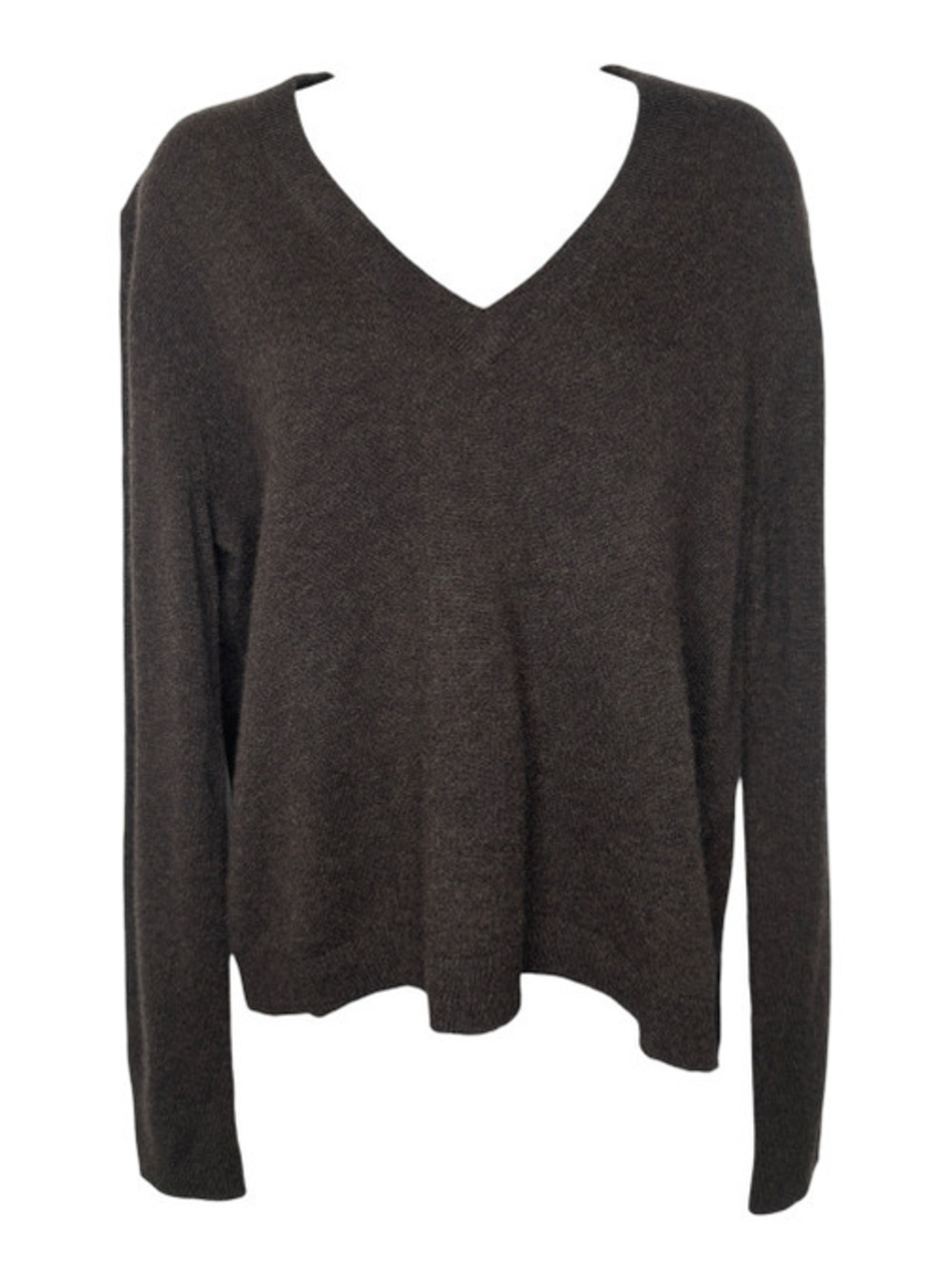 Jenni Kayne "Flynn" Cashmere V-Neck Sweater in Espresso
